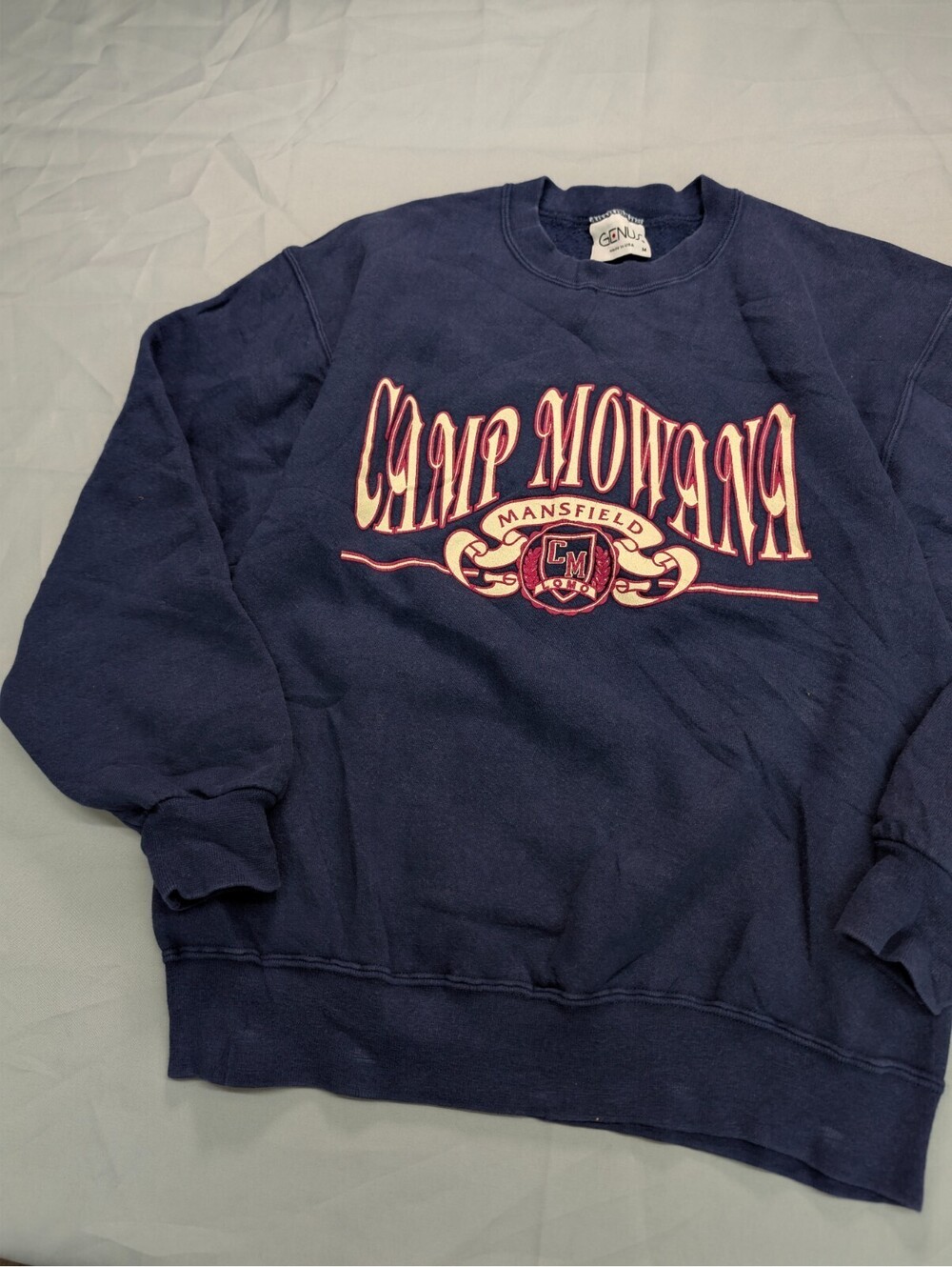Camp Mowana Genus Sweatshirt Navy Blue Medium Vintage